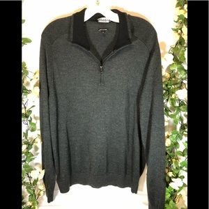 Express men’s lg sleeve sweater, Merino wool blend